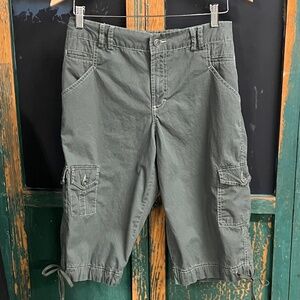 Gloria Vanderbilt Green Cargo Shorts